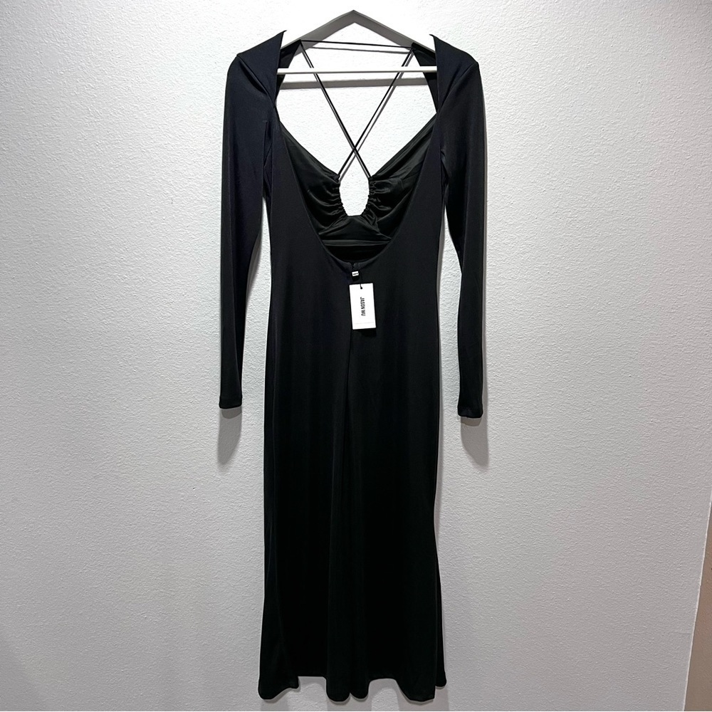 Jason Wu Long Sleeve Front Criss-Cross Dress - Picture 6 of 6